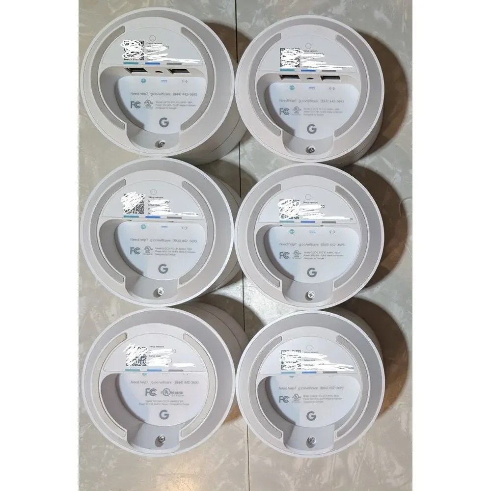 Google Access Point Bundle | Lot of 6 (with 3 DC Adapters)
